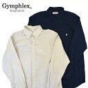 【2025年 S/S】メンズ Gymphlex ジムフレックス 長袖 ボタンダウン リネンシャツ GY-B0196LIP(4)