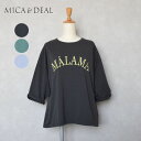 レディース MICA&DEAL マイカアンドディール MALAMA ロゴプリントプルオーバー プリントT Tシャツ 0125109040(4)