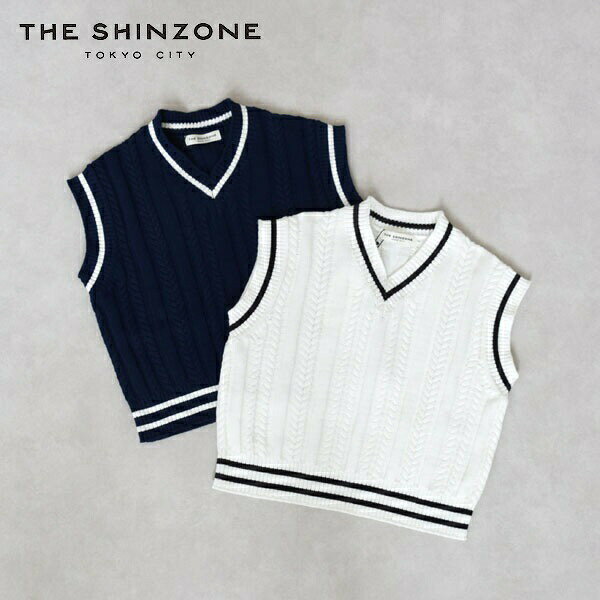 Rakuten - レディース　THE SHINZONE ザ シンゾーン　CABLE KNIT VEST ケーブルニットベスト ベスト　ニットベスト　プルオーバー　25MMSNI02