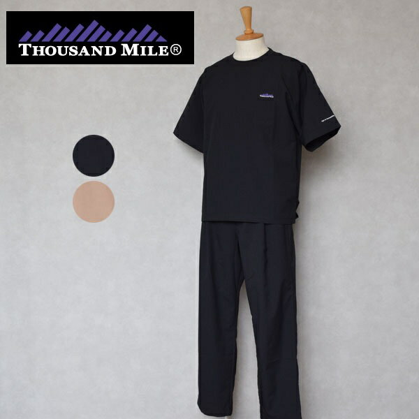 THOUSAND MILE サウザンドマイル SHORT SLEEVE T-SHIRT & LONG PANTS SET High Air Permeability ショートスリーブTシャツ&ロングパンツセット TM251HA00751