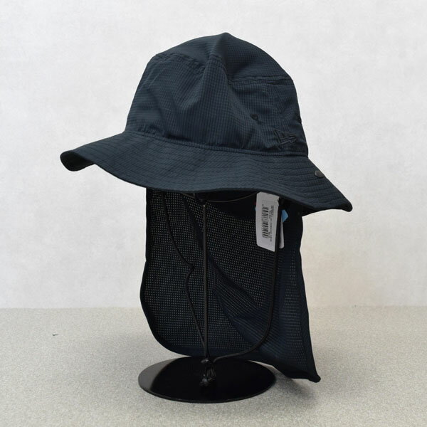 Rakuten - 帽子　NEW ERA ニューエラ　 バケットハット　サファリハット　アドベンチャーライト サンシェード Tech Air Dot Air ブラック 　日よけ　プール　海　14392211