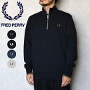 メンズ レディース Fred Perry フレッドペリー HALF ZIP SWEATSHRT ハーフジップ プルオーバー スウェット 裏パイル M3574