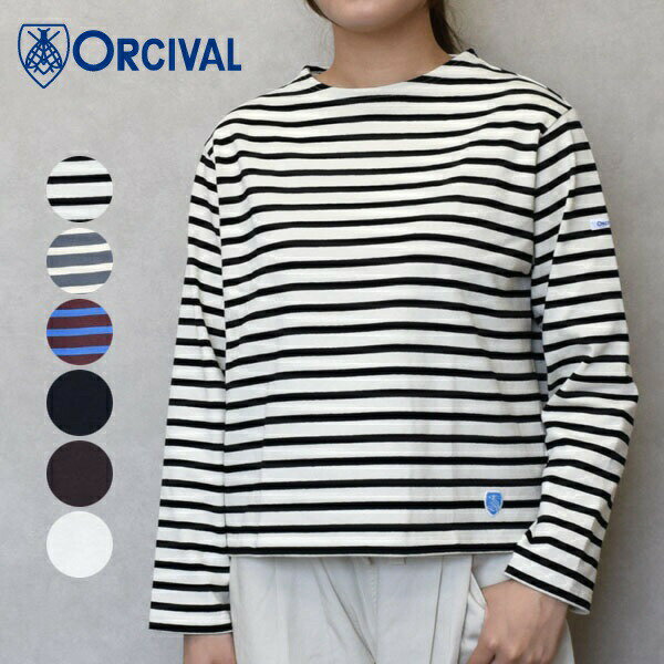 Rakuten - レディース　ORCIVAL　オーシバル　オーチバル　長袖　クルーネックプルオーバー コットンロードクルーネック長袖プルオーバー B259