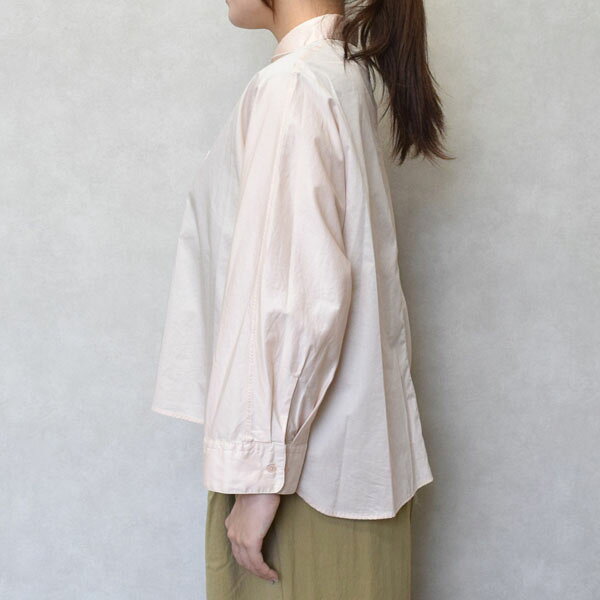 レディース　 DANTON ダントン　HIGH COUNT TWILL DOLMAN SLEEVE SHIRT ハイカウントツイルドルマンスリーブシャツ DT-B0399HCT 2