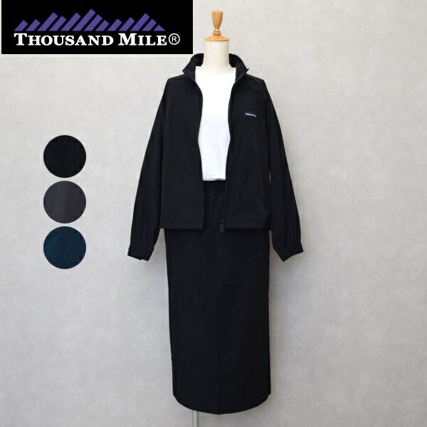Rakuten - レディース　THOUSAND MILE　サウザンドマイル　 ブルゾン＆Tシャツ スカート セットアップ ZIP BLOUSON＆T-SHIRT＆SKIRT SET UP 3点セット TM252NP00022