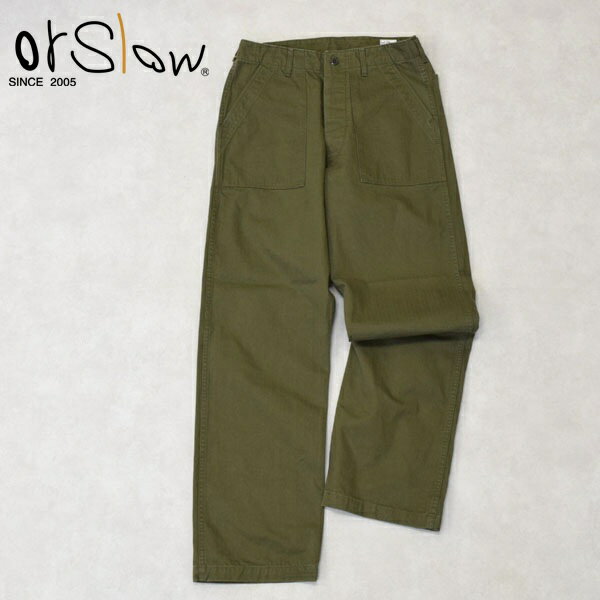 メンズ Orslow オアスロウ ヴィンテージフィット ファティーグパンツ ベイカーパンツ VINTAGE FIT FATIGUE PANTS　ミリタリーパンツ 03-V5002-76