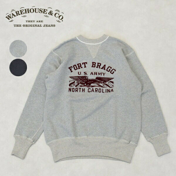 Rakuten - メンズ　WAREHOUSE　ウエアハウス　Lot 403 FORT BRAGG セットインフリーダム　クルースウェット　裏起毛　　403 FORT BRAGG