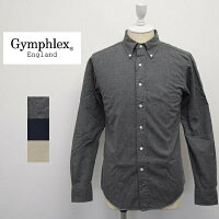 メンズ/Gymphlex ジムフレックス/長袖 ボタンダウン ネルシャツ ビエラシャツ 起毛 無地/J-0643BSD