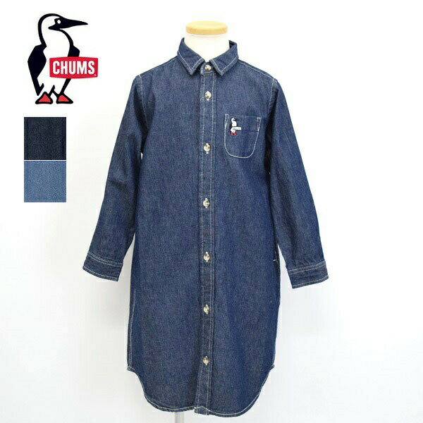 キッズ CHUMS　チャムス　Kid’s Denim Shirt One-Piece デニムワンピース　シャツワンピース CH22-1011