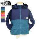 キッズ　THE NORTH FACE　ザ　ノースフェイス　COMPACT JACKET ナイロン　ジャケット　パーカー　フード　無地　NPJ21810