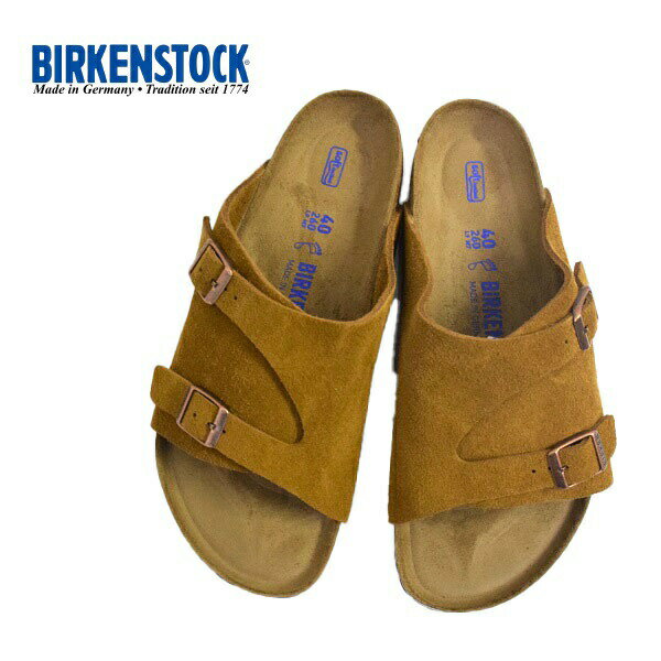 メンズ　BIRKEN STOCK ビルケンシュトック Zurich チューリッヒ　スウェードレザー レギュラーフィット　Mink 1009534