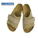 メンズ BIRKEN STOCK ビルケンシュトック Kyoto スウェードレザー レギュラーフィット Taupe 1015572