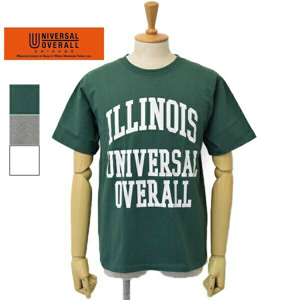 メンズ　UNIVERSAL　OVERALL　ユニバーサルオーバーオール　カレッジプリント　フロイトプリント　Tシ..