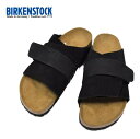 レディース　メンズ　BIRKEN STOCK ビルケンシュトック　Kyoto スウェードレザー ナローフィット　black ブラック　1022566