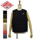 ダントン ダウンベスト レディース レディース DANTON ダントン NYLON TAFFETA INNER DOWN VEST ナイロン　タフタ　ノーカラー　ライト　ダウン　インナーダウン　ベスト DT-A0002NNF