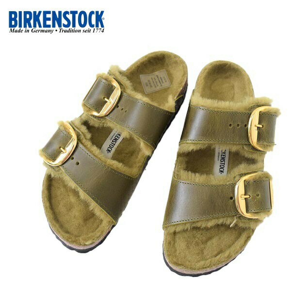 レディース　BIRKENSTOCK　ビルケンシュトック　Arizona Big Buckle Shearlig アリゾナ　ビッグバックル　ファー　1023240