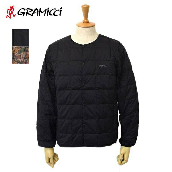 タイオン ダウンジャケット メンズ メンズ　GRAMICCI グラミチ × TAION タイオン INNER DOWN JACKET　ノーカラー　ナイロン　インナー　ダウン　ジャケット　G3FU-J101-TG