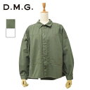 レディース D.M.G ディーエムジー DOMINGO ドミンゴ DMG ワークシャツ ワイドシルエット ミリタリー オーバーサイズシャツ 18-0638T|詳細画像