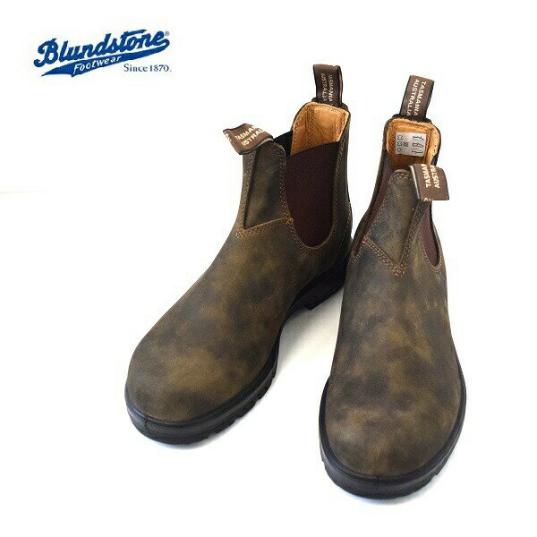 メンズ　Blundstone　ブランドストーン　スムースレザー サイドゴア　ブーツ　ブーツ クラシック クラシックス RUSTIC BROWN ELASTIC SIDED BOOT LINED 585