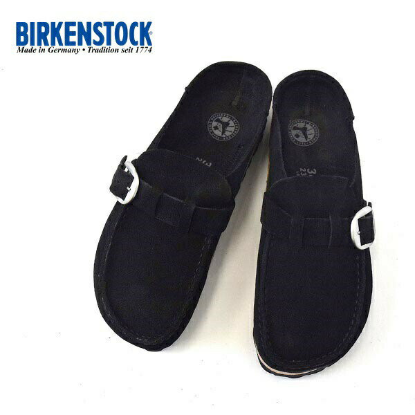 レディース　BIRKEN STOCK ビルケンシュトック　BUCKLEY　スウェードレザー 　ナローフィット　スリッポン　BLACK 1017826