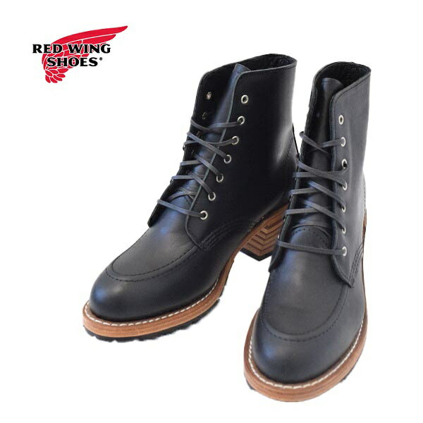 レッドウイング レディース　REDWING　レッドウィング　CLARA クララ レザーブーツ　WOMENS BOUNDARY BLACK　3405