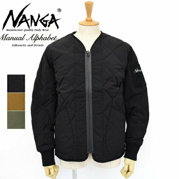 メンズ　レディース　Manual Alphabet　マニュアルアルファベット×NANGA　ナンガ　SPANISH WHITE DUCK DOWN　ノーカラー　ダウン　ジャケット　MA-J-245