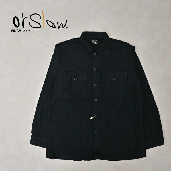 メンズ orslow ORSLOW オアスロウ US ARMY FATIGUE SHIRTS アーミーシャツ ファティーグシャツ シャツジャケット Black 03-8045-J61