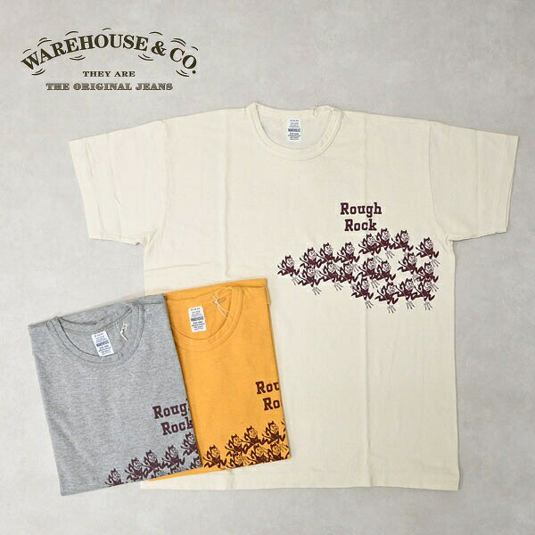 メンズ WAREHOUSE ウエアハウス クルーネックT 半袖Tシャツ 日本製…