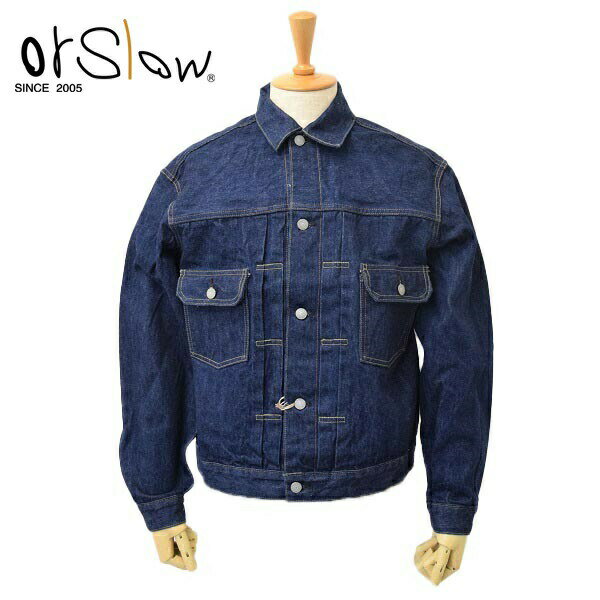 メンズ Orslow オアスロウ DENIM ONE WASH 1950 039 s DENIM JACKET 13.7oz ORIGINAL SELVEDGE DENIM 01-6002-81