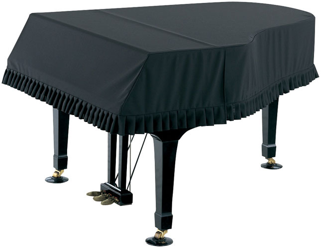 甲南　グランドピアノカバー　ソリッド　ブラック　【受注生産】　ピアノカバー　※椅子カバーは、別売りです。