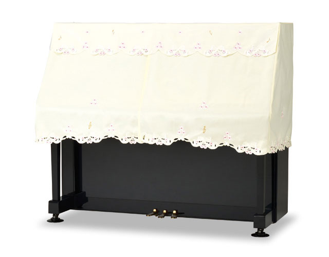 ■サイズ S〜Mサイズ兼用 ・Sサイズ：間口149~153cm×奥行59~62cm×高さ118~123cm×天板奥行33.5~37cm ・Mサイズ：間口152~156cm×奥行63~66cm×高さ128~133cm×天板奥行33.5~37cm ■商品の特徴 清楚で可憐な小花と音符の刺繍。 ■仕様 ・品質：ポリエステル100％ ・カラー：ベージュ ・生地