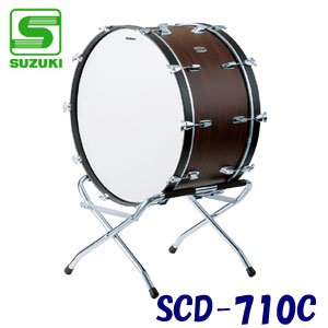 SUZUKI スズキ コンサートバスドラム 大太鼓 28インチ 木銅 SCD-710C