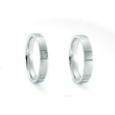 【ペアリング2本1組ダイヤあり*ダイヤなし】 NINA RICCI ニナリッチ ウェディングリング PLUTINUM COLLECTION 6RB908/6RA913 P 結婚指輪(マリッジリング) 【送料無料】