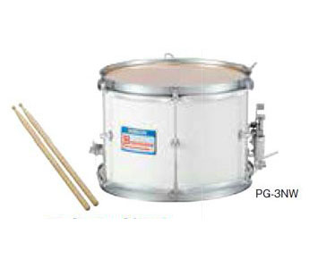 ZEN-ON（ゼンオン）　マーチング　スネア・ドラム（バンビーナ　PGシリーズ）　PG-3NW　ピュアホワイト