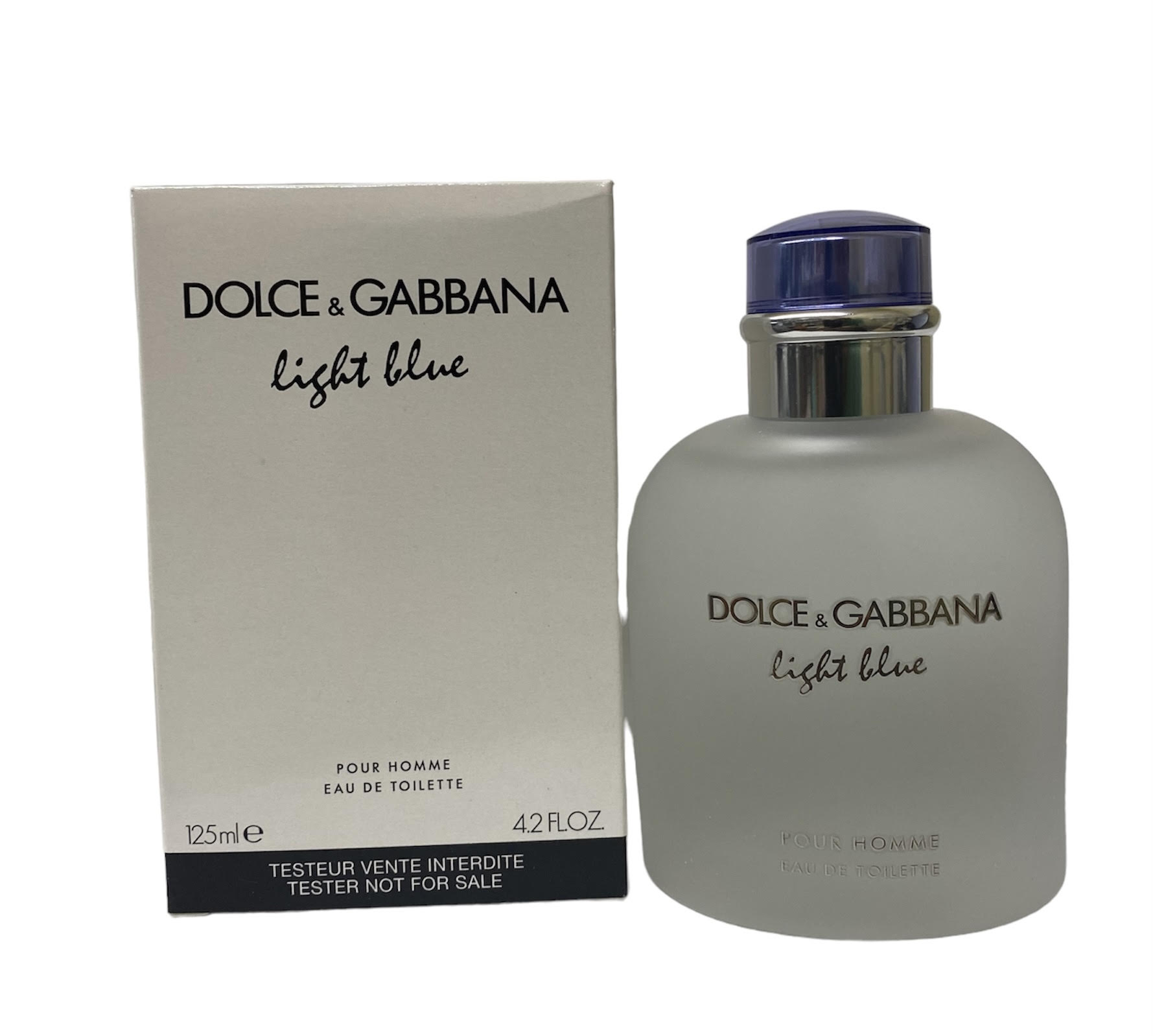 テスター品 DOLCE&GABBANA ライトブルー プールオム EDT SP 125ml [並行輸入品] 訳あり品 テスター品 メンズ 香水