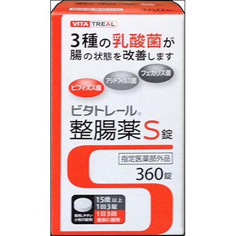 【製品特徴】 食物中のでんぷん、脂肪、たん白質がスムーズに吸収され、体内で栄養となることが健康のものです。本品は、腸内環境を整える3種の乳酸菌である「ビフィズス菌」「アシドフィルス菌」「フェカリス菌」が生きたまま腸に届いて増殖することで、整腸に役立ちます。 ○腸内には、100兆個といわれる細菌が存在し、健康なときは、バランスがとれていますが、体調の不良、ストレス、不規則な食事、高齢で体力が衰えた時などは、乳酸菌が減少して腸内環境が乱れることがあります。 そこで、乳酸菌を補給して、腸のはたらきを整えることが大切です。 ○本品は、便通の乱れを整え、軟便や便秘を改善します。 【効能・効果】 整腸(便通を整える)、軟便、便秘、腹部膨張感 【成分・分量（9錠中）】 ビフィズス菌 24mg、ラクトミン（フェカリス菌） 24mg、ラクトミン（アシドフィルス菌） 24mg 添加物として、還元麦芽糖水アメ、アメ粉、トウモロコシデンプン、ヒドロキシプロピルセルロース、ステアリン酸マグネシウムを含有します。 【用法・用量】 次の量を、食前又は食間に服用すること 成人（15歳以上）：1日3回、1回3錠 8歳以上15歳未満：1日3回、1回2錠 ＜注意＞小児に服用させる場合には、保護者の指導監督のもとに服用させること。 【使用上の注意】 《相談すること》 1．医師の治療を受けている人は、服用前に医師、薬剤師又は登録販売者に相談してください。 2．1ヵ月位服用しても症状がよくならない場合は服用を中止し、添付文書をもって医師、薬剤師又は登録販売者に相談してください。 【保管及び取扱い上の注意】 (1) 直射日光の当たらない湿気の少ない涼しい所に保管してください。 (2) 小児の手のとどかない所に保管してください。 (3) 本品は生菌製剤のため、中身が変質しないよう必ず密栓してください。 (4) 服用に際しては、水分を落としたり、ぬれた手で触れないようにし、万一ぬれた場合は、その錠剤を捨ててください。 (5) 誤用をさけ、品質を保持するため、他の容器に入れかえないでください。 (6) 外箱に表示した使用期限内に服用してください。 【製造販売元】 米田薬品工業株式会社　 〒635-0123　奈良県高市郡高取町市尾986 ≪お客様相談室≫　 電話：0744-52-3720　 受付 10：00～16：00（土日祝・特定休日を除く） 広告文責 株式会社IRIS　　06-6955-8851 区分 日本製・医薬品