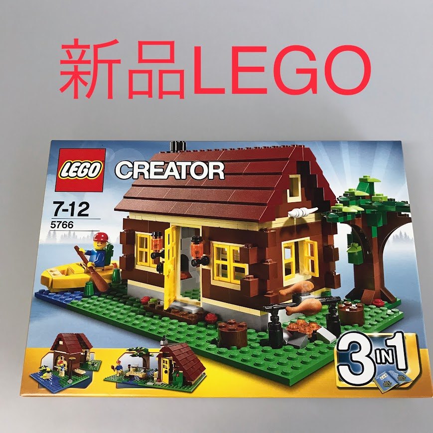 正規品 新品未開封 LEGO レゴ CREATOR　クリエイター 5766 クリエイター・ログハウス　3in1　廃盤品 DB-403-G ※オールドレゴ　ミニフィグ　ベースプレート　基礎板 372