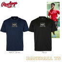 野球 ローリングス Rawlings 野球 Tシャツ パッチロゴプリント 半袖Tシャツ AST14S04 一般用 大人用 ローリングスロゴ ベースボールTS K-FIELD