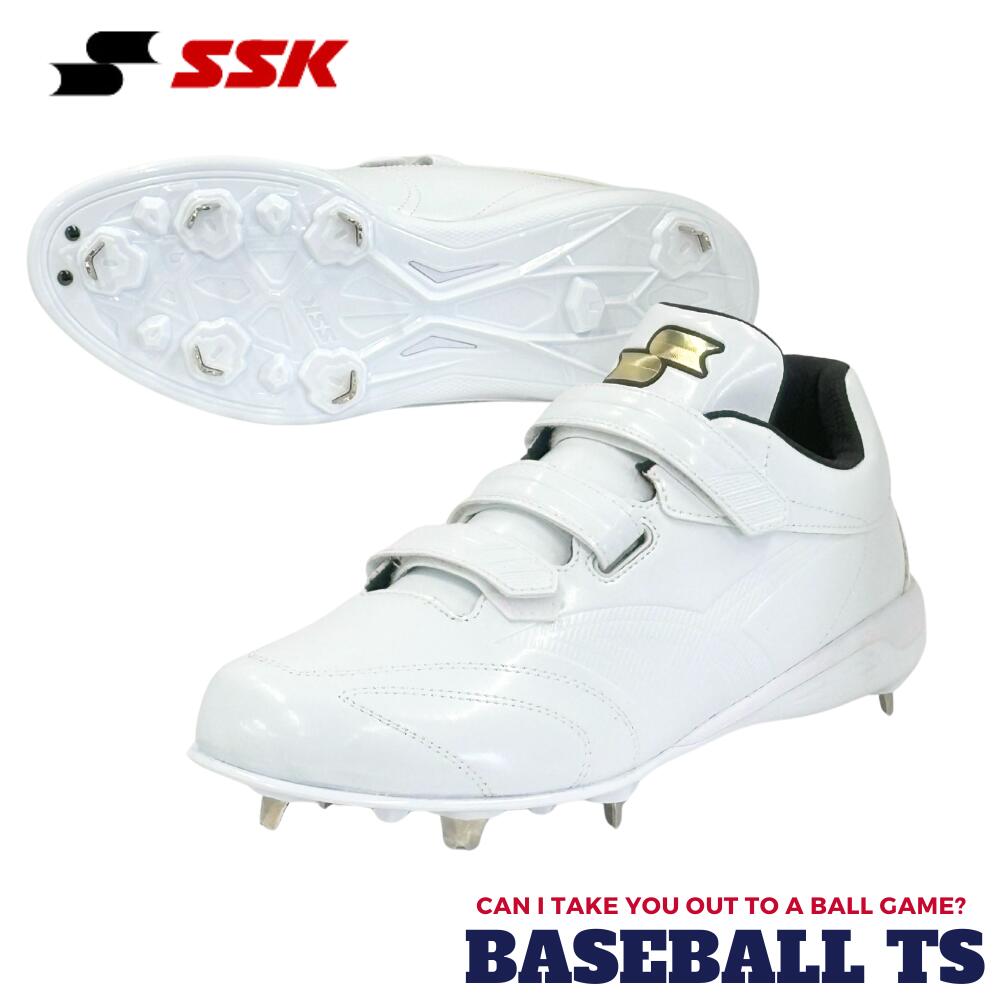 野球 エスエスケイ SSK 野球スパイク SSF3010 グローロードTT-VW3 軽量性 グリップ力 白スパイク 交互..