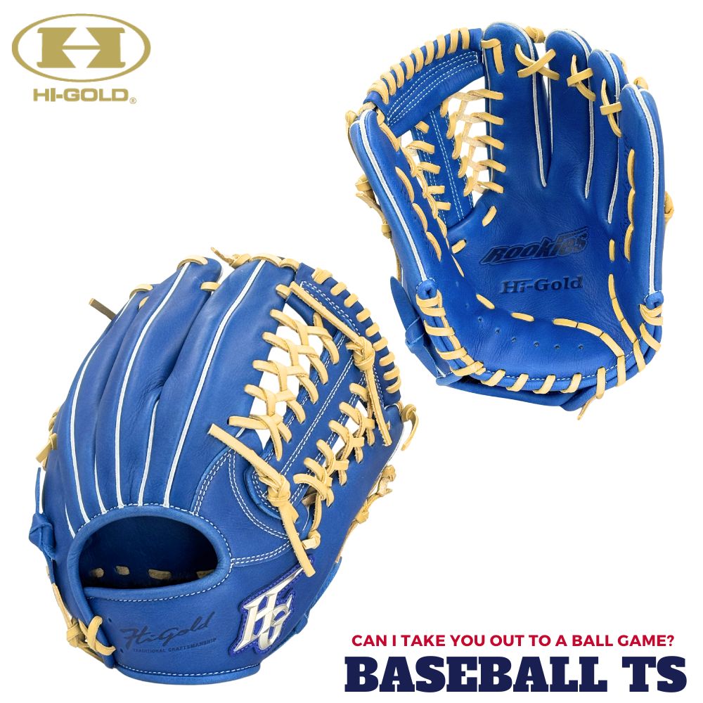 野球 ハイゴールド Hi-Gold 軟式少年用キャッチャーミット ルーキーズ RKG-23LL ブルー 少年野球 女子野球 ジュニア ベースボールTS K-FIELD 送料無料 2026年モデル