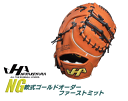 2025年 野球 ハタケヤマ HATAKEYAMA オーダー オーダーミット 軟式 ファーストミット ゴールドオーダー NG スペシャルプロオーダー 型付け無料...
