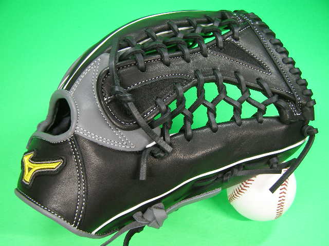 樂天商城 - 型付け無料 ミズノ MIZUNO 海外モデル 外野用 硬式野球用 右投げ用 標準サイズ 12.5インチ ブラック×グレー 深いポケット 1ATGH26327 SHOCK ABSORB 硬式用 軟式 ソフト 硬式グローブ 野球グローブ ソフトボールグローブ オールラウンドグローブ 全内野手用 外野グローブ