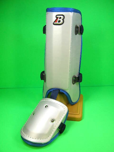 ベルガード BELGARD オーダーカラー シルバー×ブルーヘリ FG912 プロ仕様合皮巻きタイプ フットガード ..