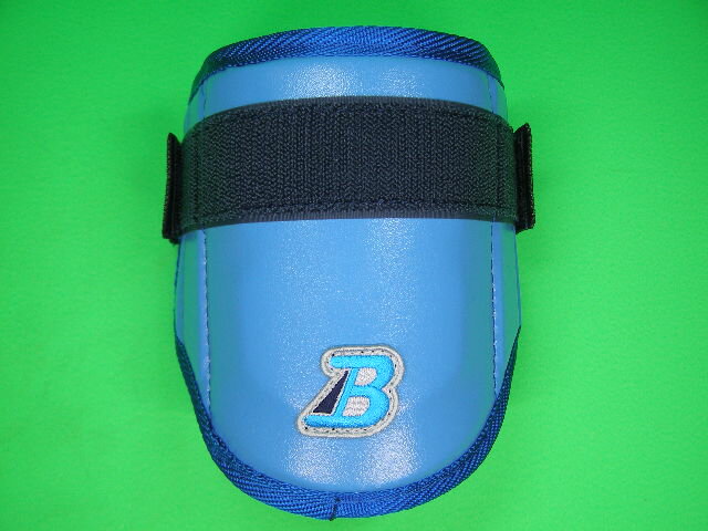 ベルガード BELGARD エルボーガード 水色 ライトブルー×ブルーヘリ AL710 サイズ調整可能 右打者用 左..