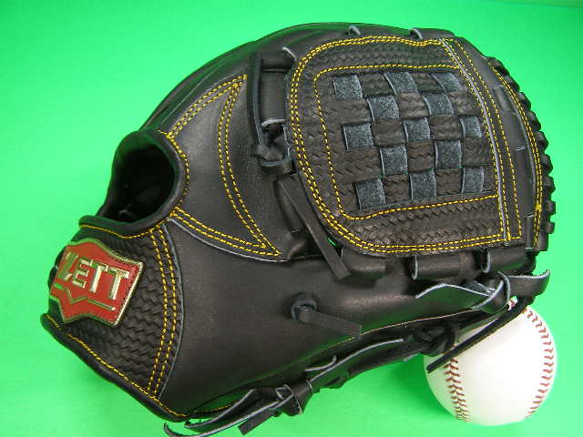 型付け無料 ゼット ZETT 硬式野球用 内野用 ブラック 高校野球対応カラー ショート セカンド向け PRO MODEL 海外モデル 硬式用 内野 右投げ用