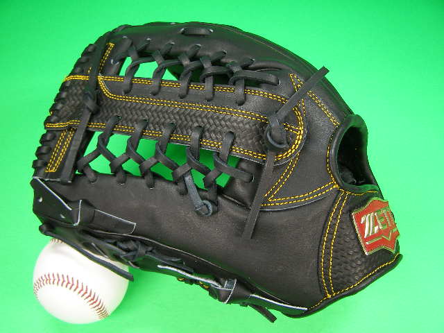型付け無料 ゼット ZETT 硬式野球用 左投げ用 外野用 ブラック 高校野球対応カラー 標準サイズ 12.75インチ PRO MODEL 海外モデル 硬式用 外野 左投用