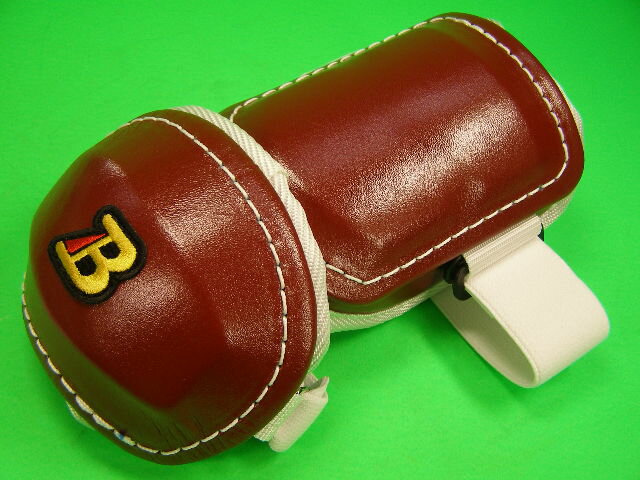 楽天ベースボールフィールドベルガード BELGARD プロ仕様 プロ仕様合皮巻きタイプ アームガード エンジ×ホワイト AL813 エルボー ガード 右打者用 左打者用 選択