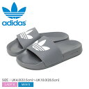 \セール★クーポン配布中/ アディダス サンダル メンズ レディース ADILETTE LITE SLIDES グレー ADIDAS ORIGINALS FU7...