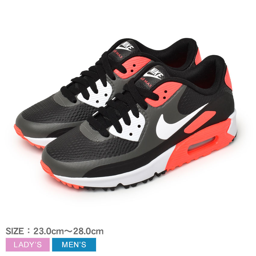 【週末SALE開催！】 ナイキ エア マックス 90 G ゴルフシューズ メンズ レディース ブラック 黒 レッド 赤 グレー NIKE AIR MAX 90 G CU9978 シューズ ゴルフ スニーカー ローカット ブランド スポーツー 靴 人気 おしゃれ