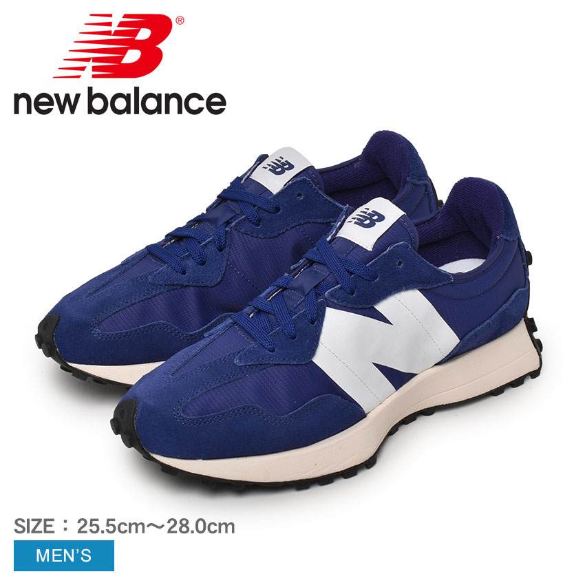 ニューバランス レザースニーカー メンズ ニューバランス スニーカー メンズ NEW BALANCE MS327 靴 シューズ ローカット レザー 本革 定番 通勤 通学 おしゃれ ストリート ホワイト 白 ブルー 青 MS327GA